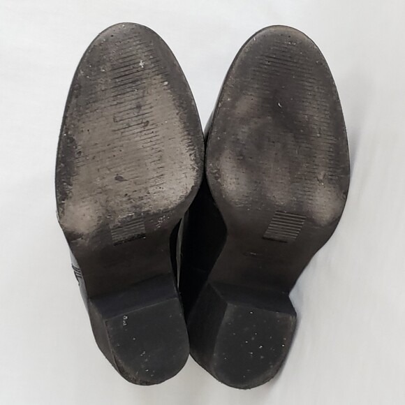 Madewell Black Leather Janice‎ Zip Ankle Boots- Size 6 - Picture 5 of 8